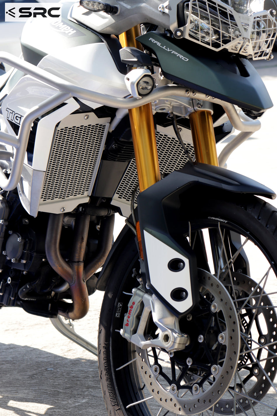Tiger 900 Radiator Guard Triumph Tiger 900 Rally Pro & Rally Radiator guard – SRC Adventure Moto