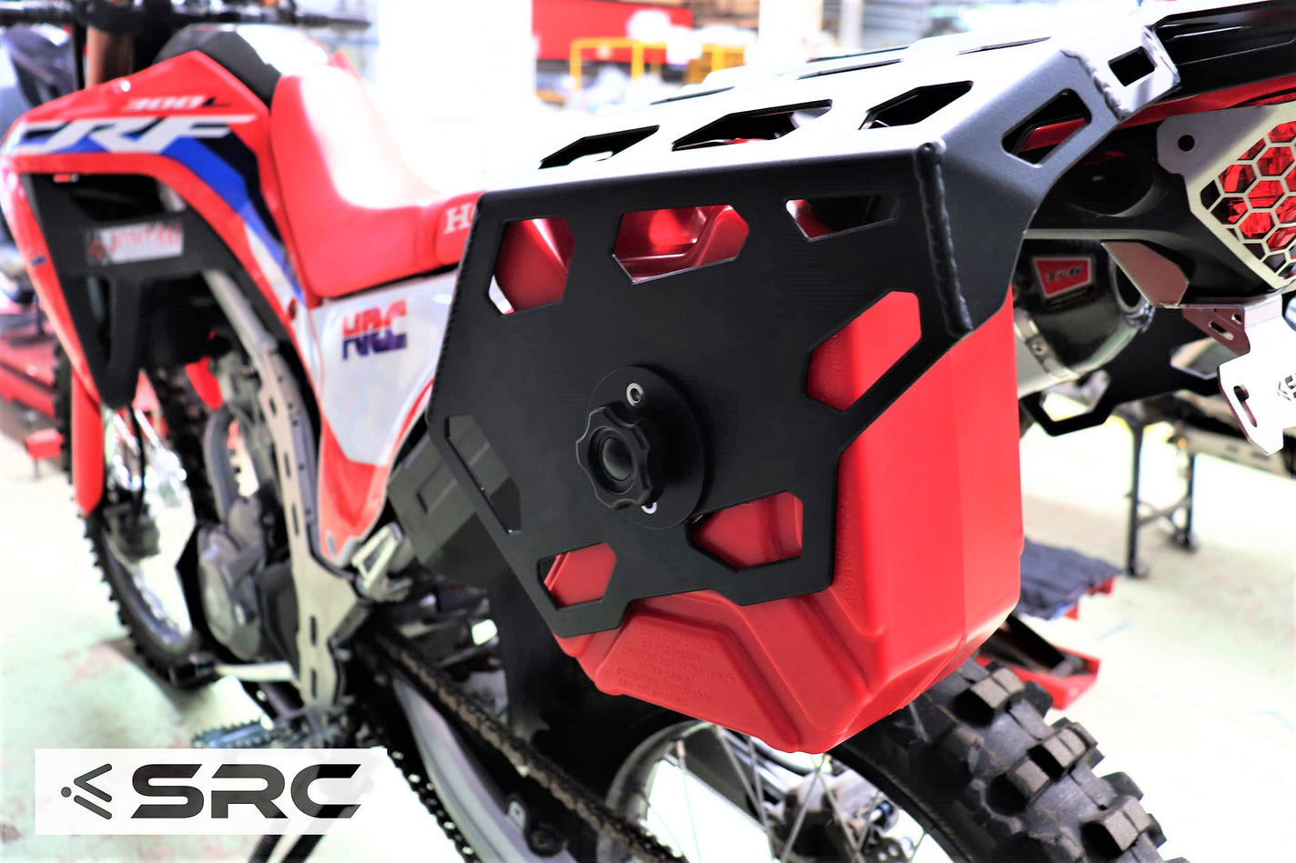 Honda CRF300L Rear Cargo Rack, Side Racks & Gas Tank – SRC Adventure Moto