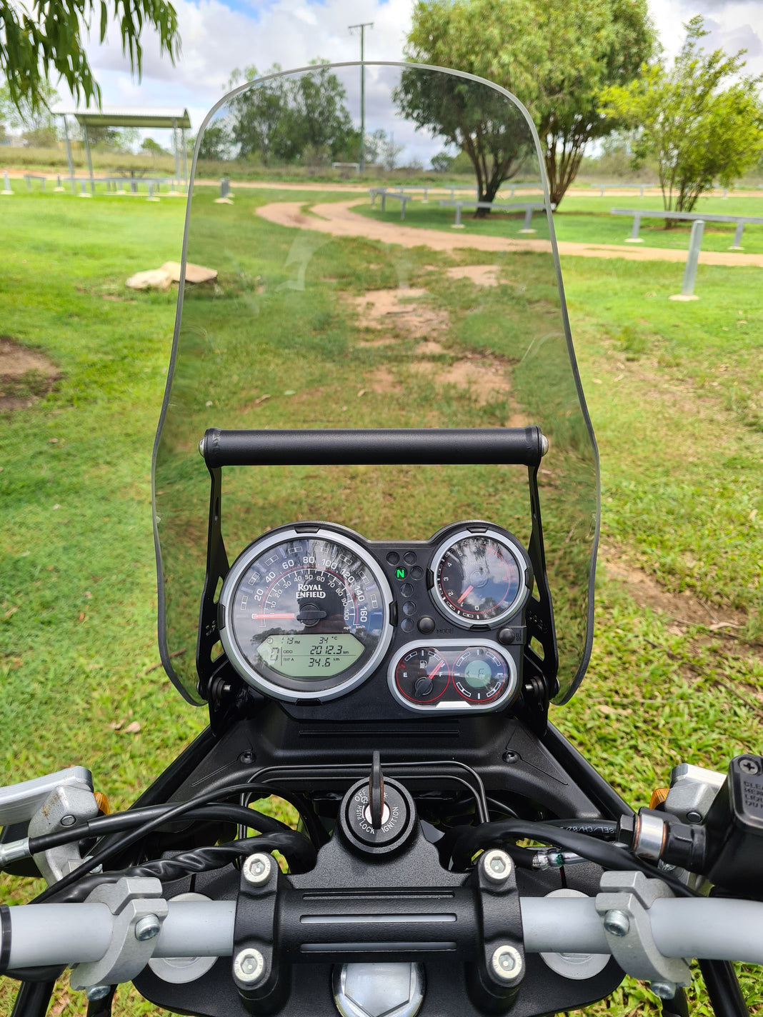 GPS Mount Kit – Fits Royal Enfield Himalayan 411 BS6 – Black Mild Steel – Front Placement