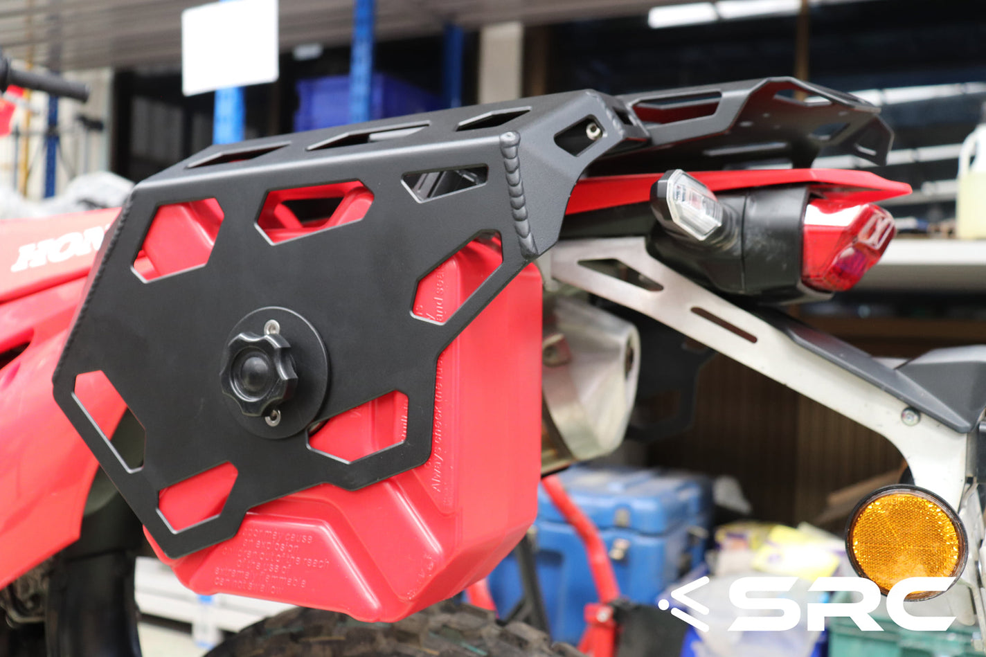Honda CRF300L Rear Cargo Rack, Side Racks & Gas Tank – SRC Adventure Moto