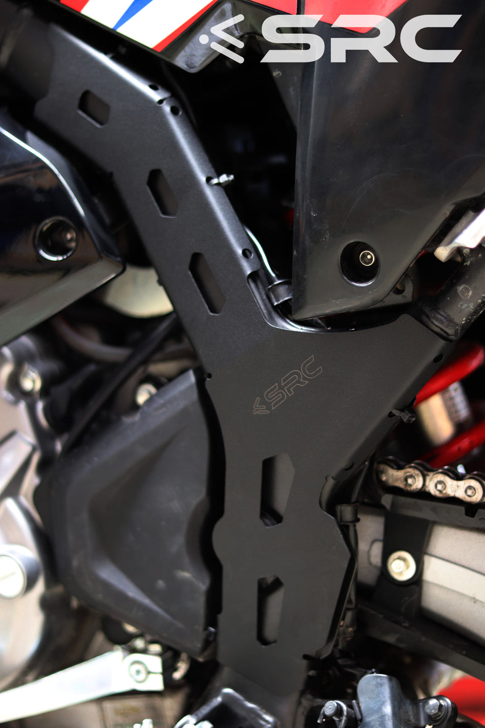 Yamamoto Frame Guard Side Protector For Honda CRF300L / CRF300 Rally / RX 2020-2023 – Aluminum Black