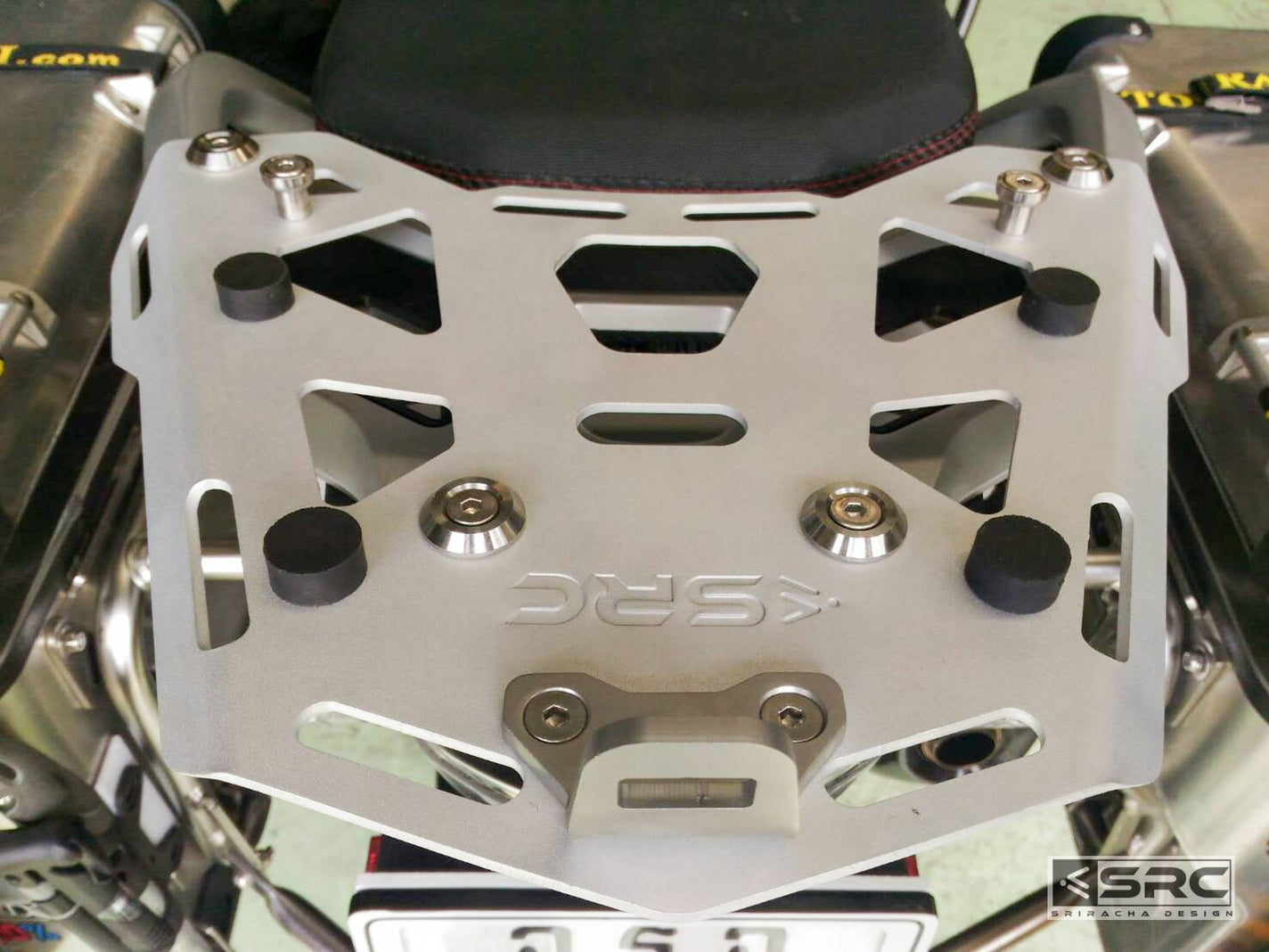 R1200gs Rear Rack BMW R1200 GS Rear cargo rack – SRC Adventure Moto