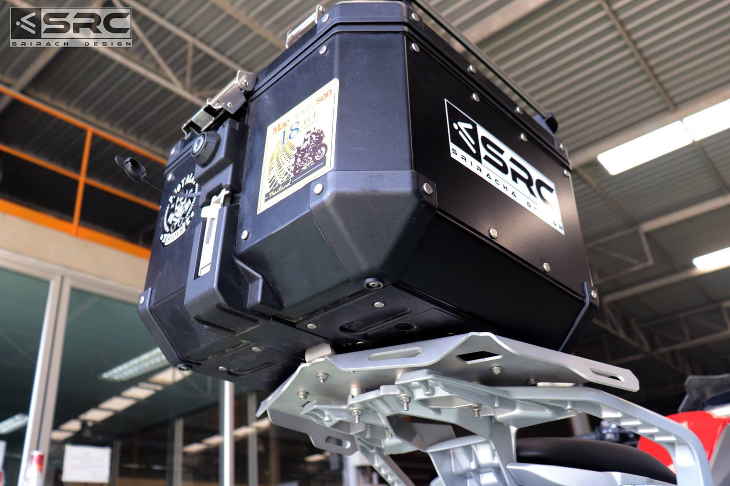 BMW R1200 GS Rear cargo rack – SRC Adventure Moto