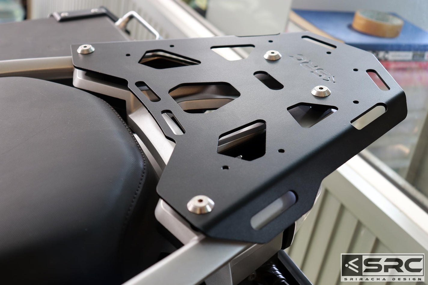 BMW R1200 GS Rear cargo rack – SRC Adventure Moto