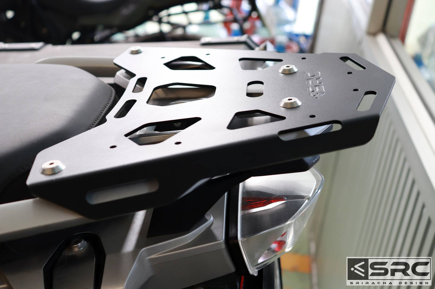 R1200gs Rear Rack BMW R1200 GS Rear cargo rack – SRC Adventure Moto