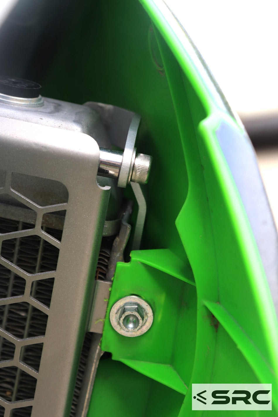 Klr Radiator Guard Kawasaki KLX300R Radiator guard – SRC Adventure Moto