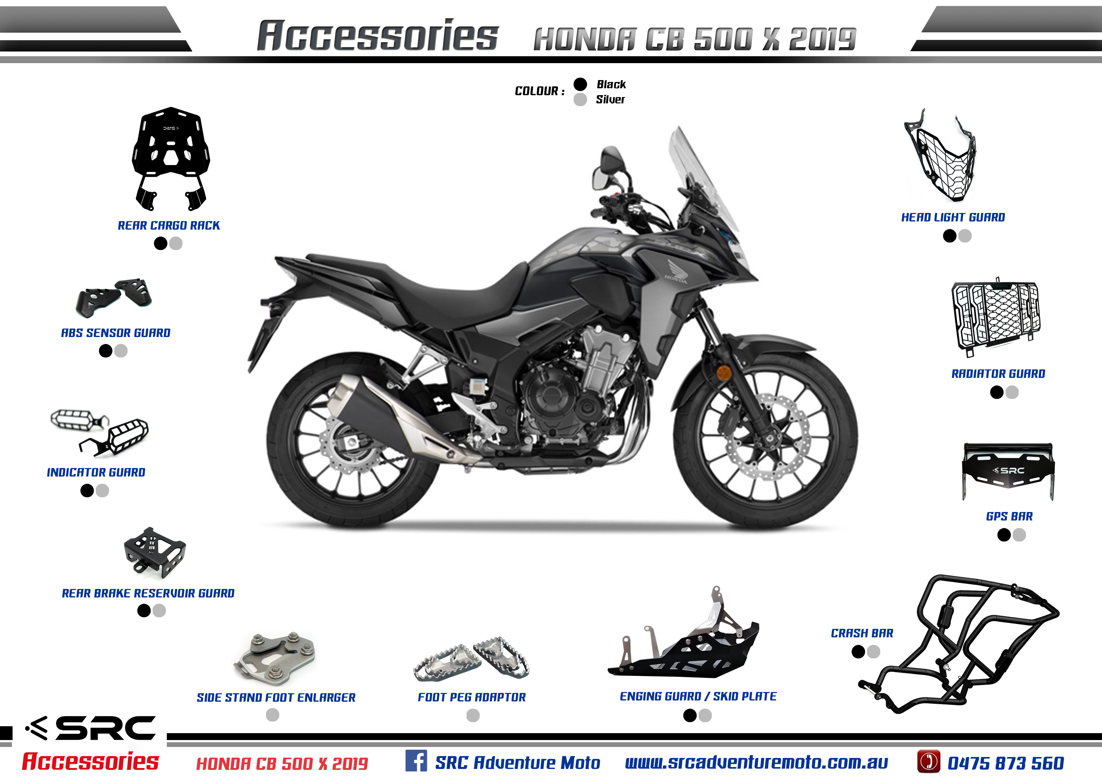 Honda cb500x deals extras