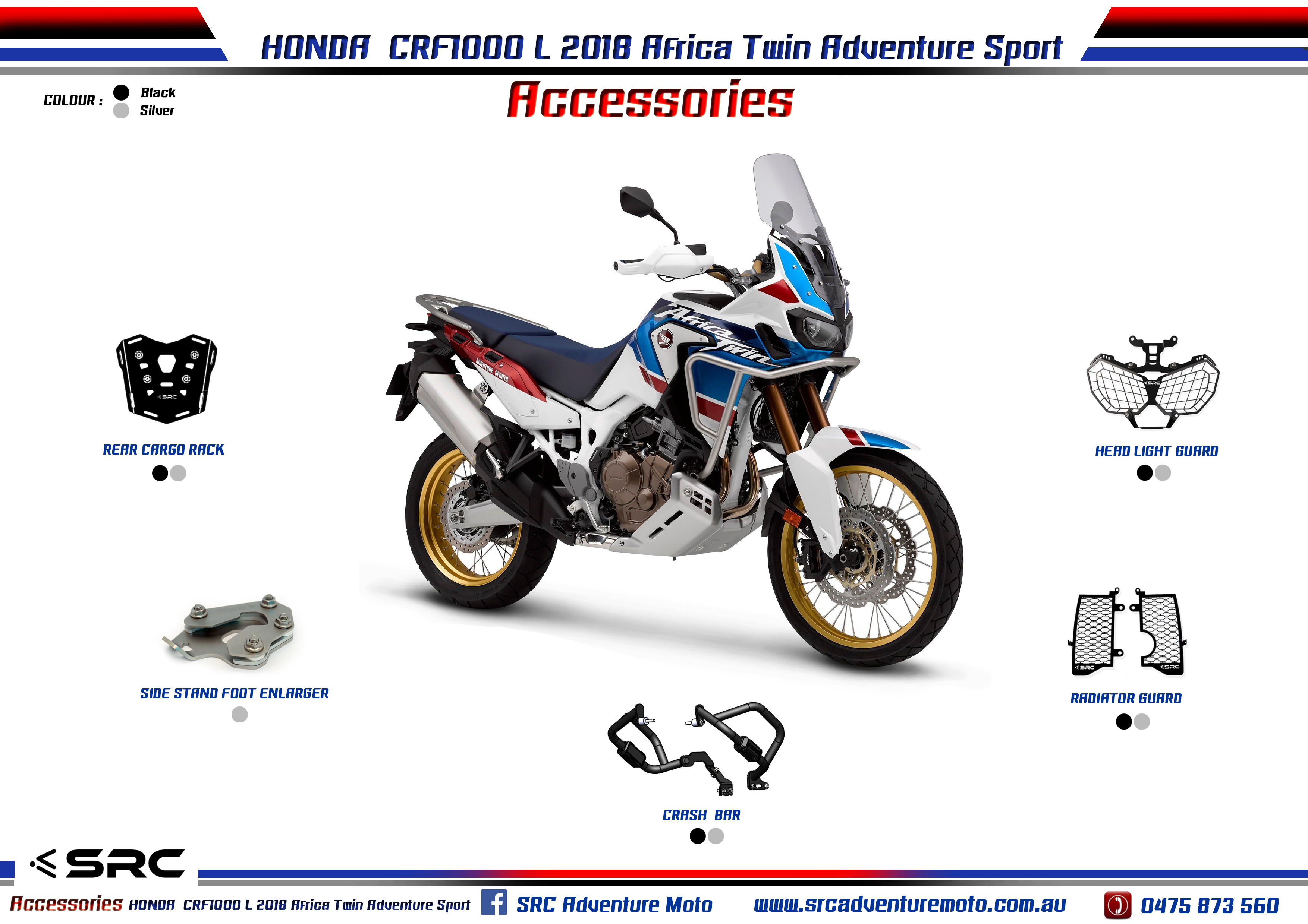 Honda CRF 1000L Africa Twin Adventure Sport All parts overview