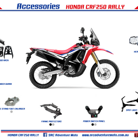 Honda CRF250 Rally - All parts overview