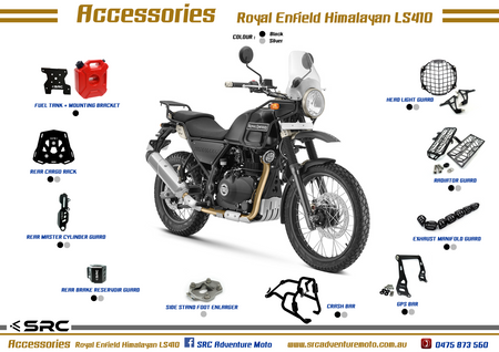 ROYAL ENFIELD HIMALAYAN All parts overview SRC Adventure Moto